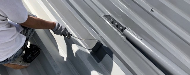 遮熱塗装の施工イメージ